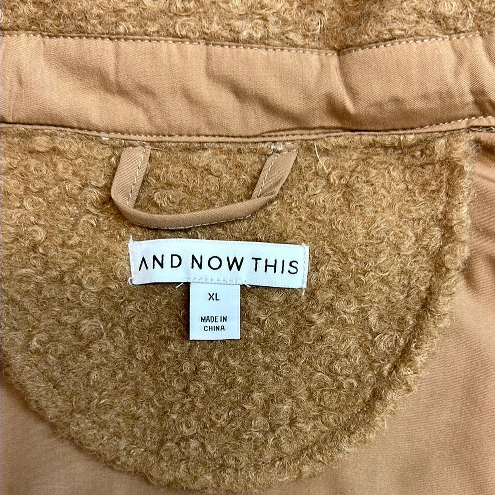 Tan Textured Button-Up Jacket - Picture 2 of 6